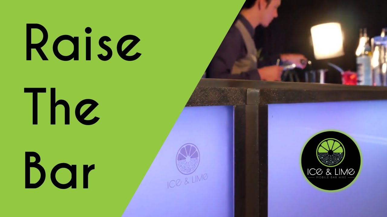 Branding on an Ice & Lime Mobile Bar Hire