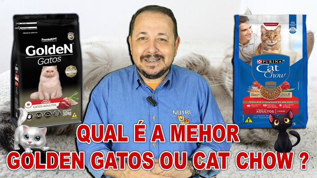 Qual é a melhor ração, GOLDEN GATOS ou CATCHOW para seu gato ?