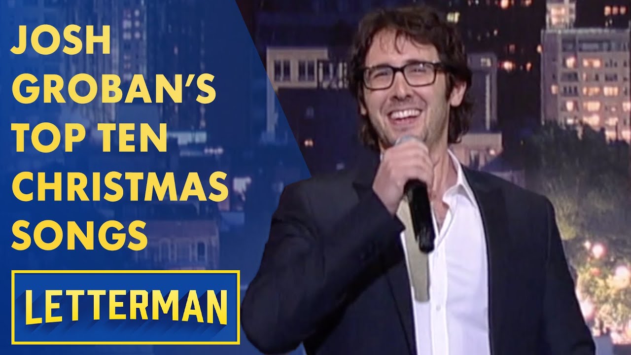 Josh Groban's Top Ten Christmas Songs For 2013 | Letterman