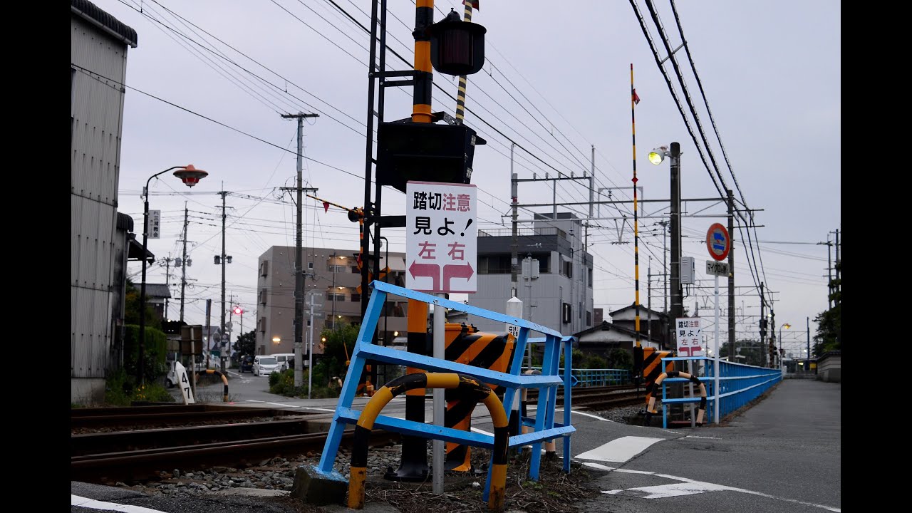 西鉄 天神大牟田線 大善寺9号,10号踏切 June 14, 2015　Railway crossing in Japan