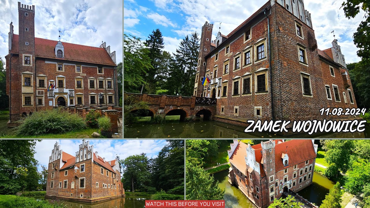 🇵🇱 Zamek Wojnowice 11.08.2024 z drona MINI 4 Pro 4k in Poland 🇵🇱