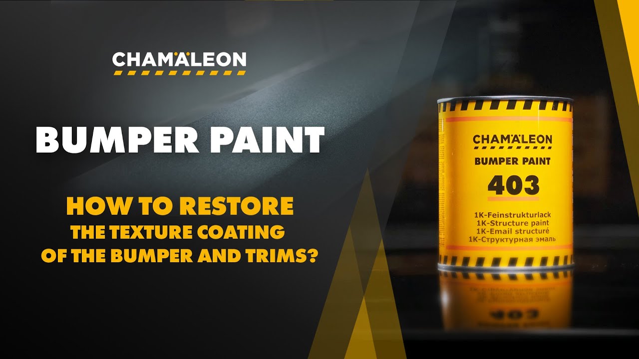 STRUCTURE PAINT  PLASTIC AND BUMPER | How to restore the texture coating of the bumper and trims?