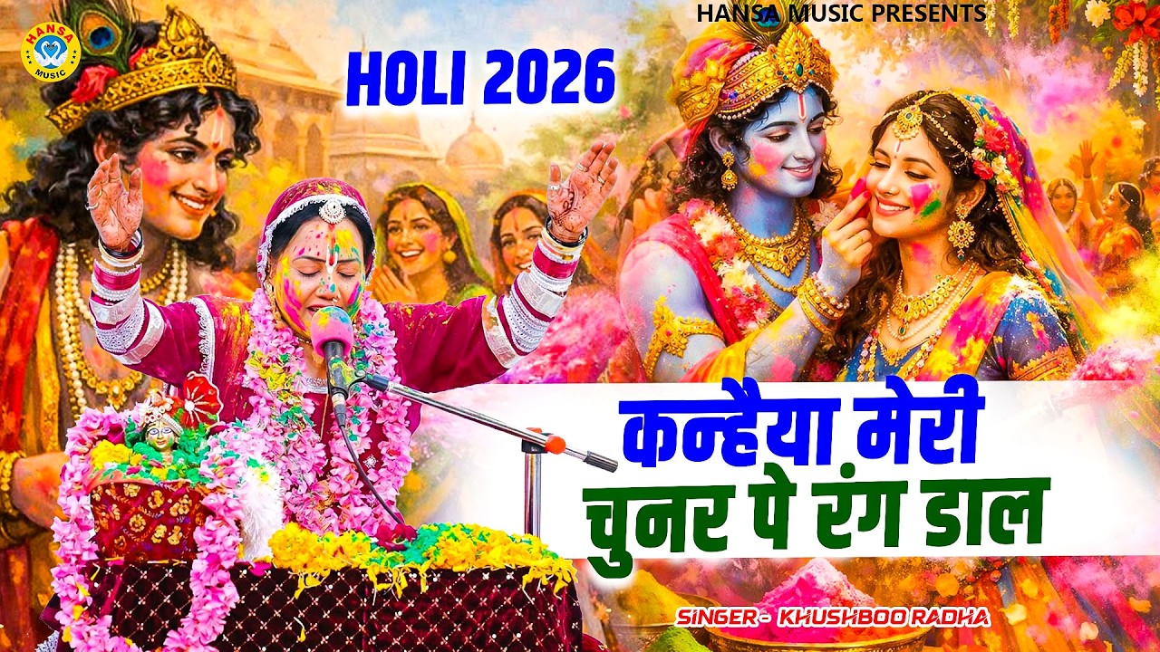 होली भजन - कन्हैया मेरी चुनर पे रंग डाल गयो - Khushboo Radha - Radha Krishna Holi Bhajan