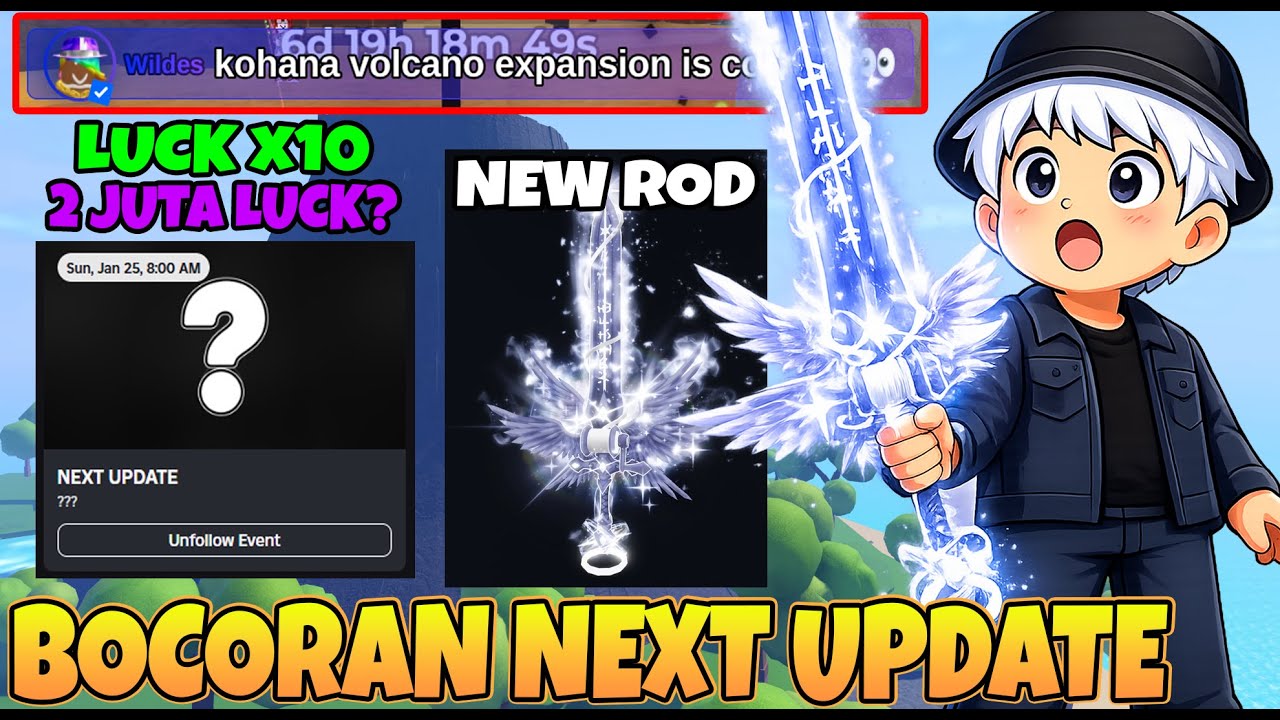 WAJIB NONTON! BOCORAN NEXT UPDATE & ADA SKIN ROD TERBAGUS YANG PERNAH DI BUAT OWNER FISH IT!