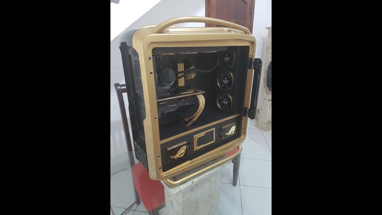 MEU SETUP GAMER - COOLER MASTER COSMOS 2 [GOLD AND BLACK]