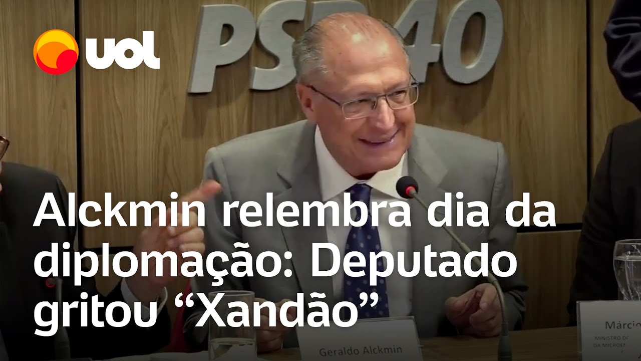 Alckmin relembra dia da diploma&ccedil;&atilde;o em reuni&atilde;o do PSB: Deputado gritou &lsquo;Xand&atilde;o&rsquo;