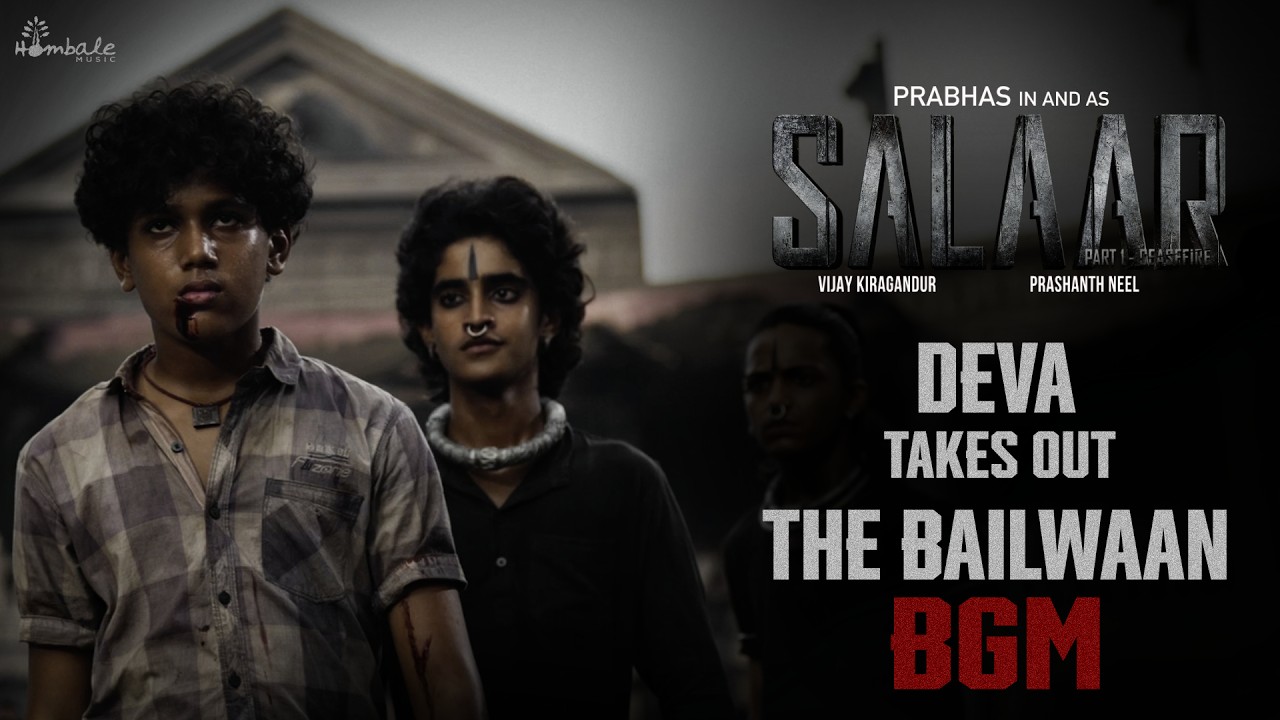 Deva Takes Out The Bailwaan | Music Ravi Basrur |Prabhas |Prasanth |VijayKiragandur | Hombale Films