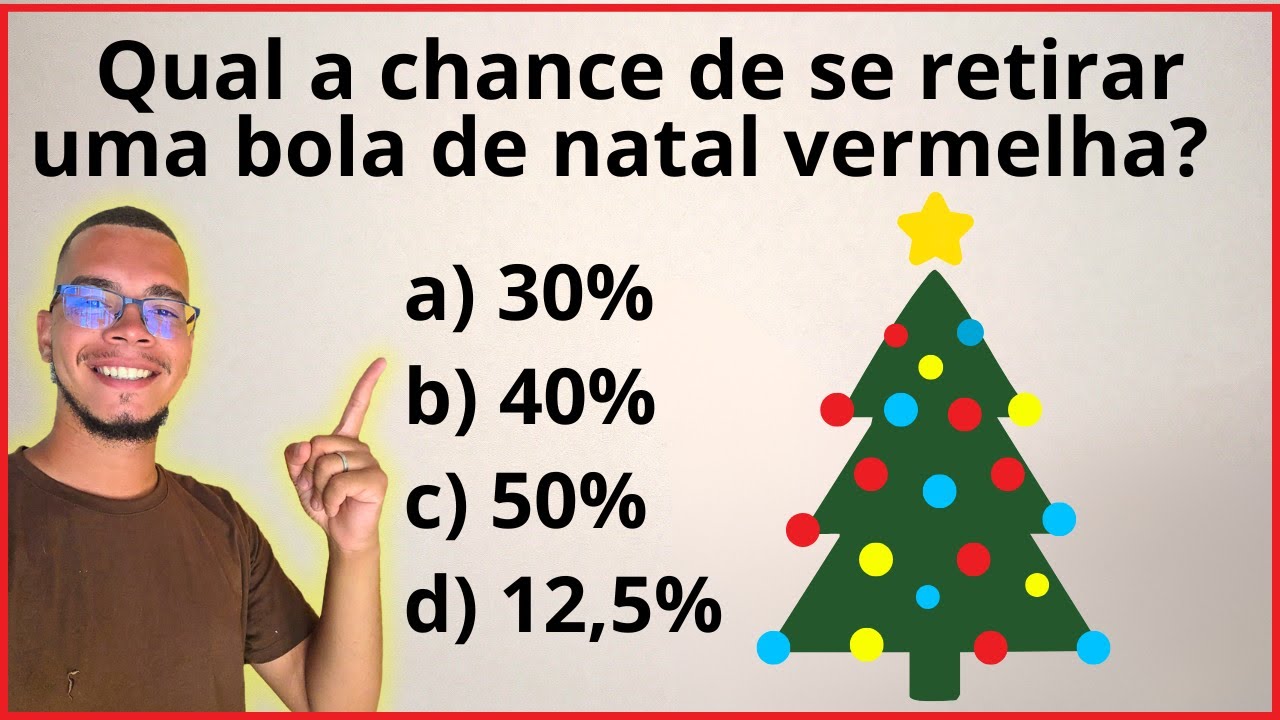 Você acertaria essa questão de Probabilidade de Natal? 