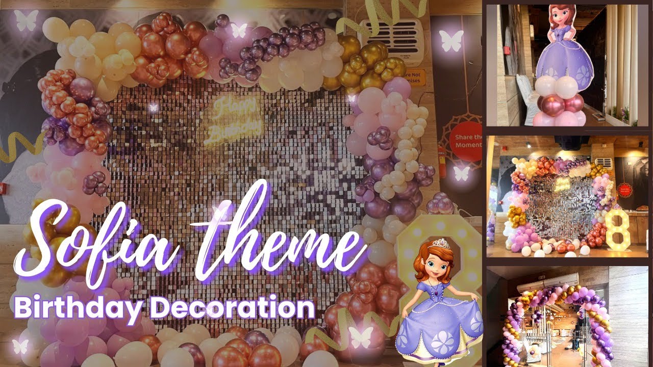 Balloon Decoration Ideas : Sofia balloon decoration II Kids balloon Premium decoration