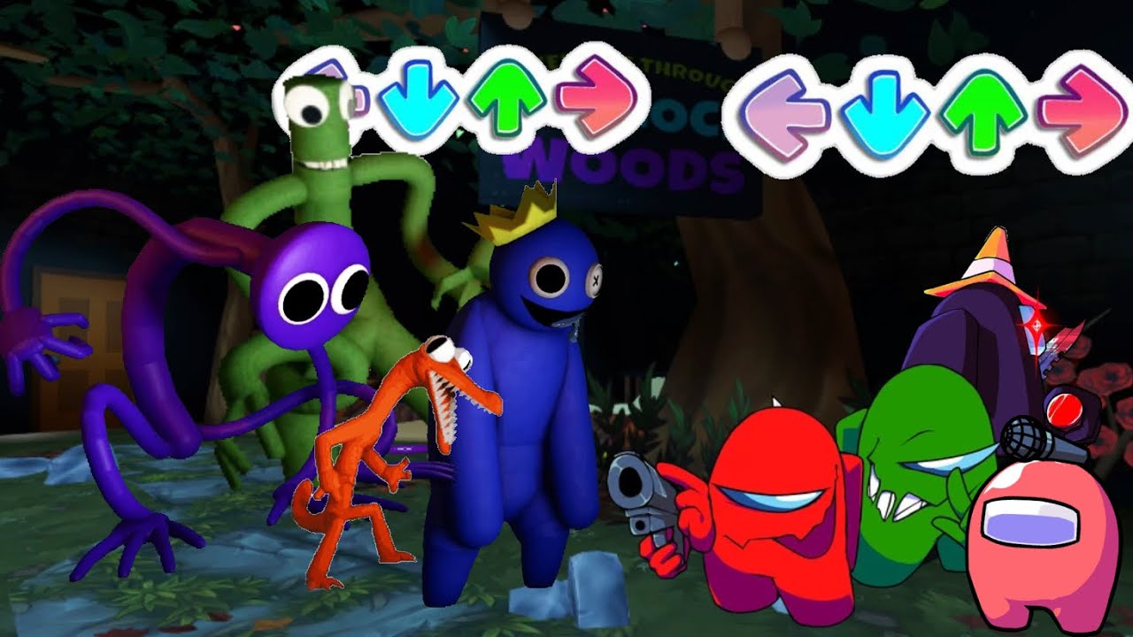 Ise un chart de fnf de locura! Rainbow Friends vs Impostor 