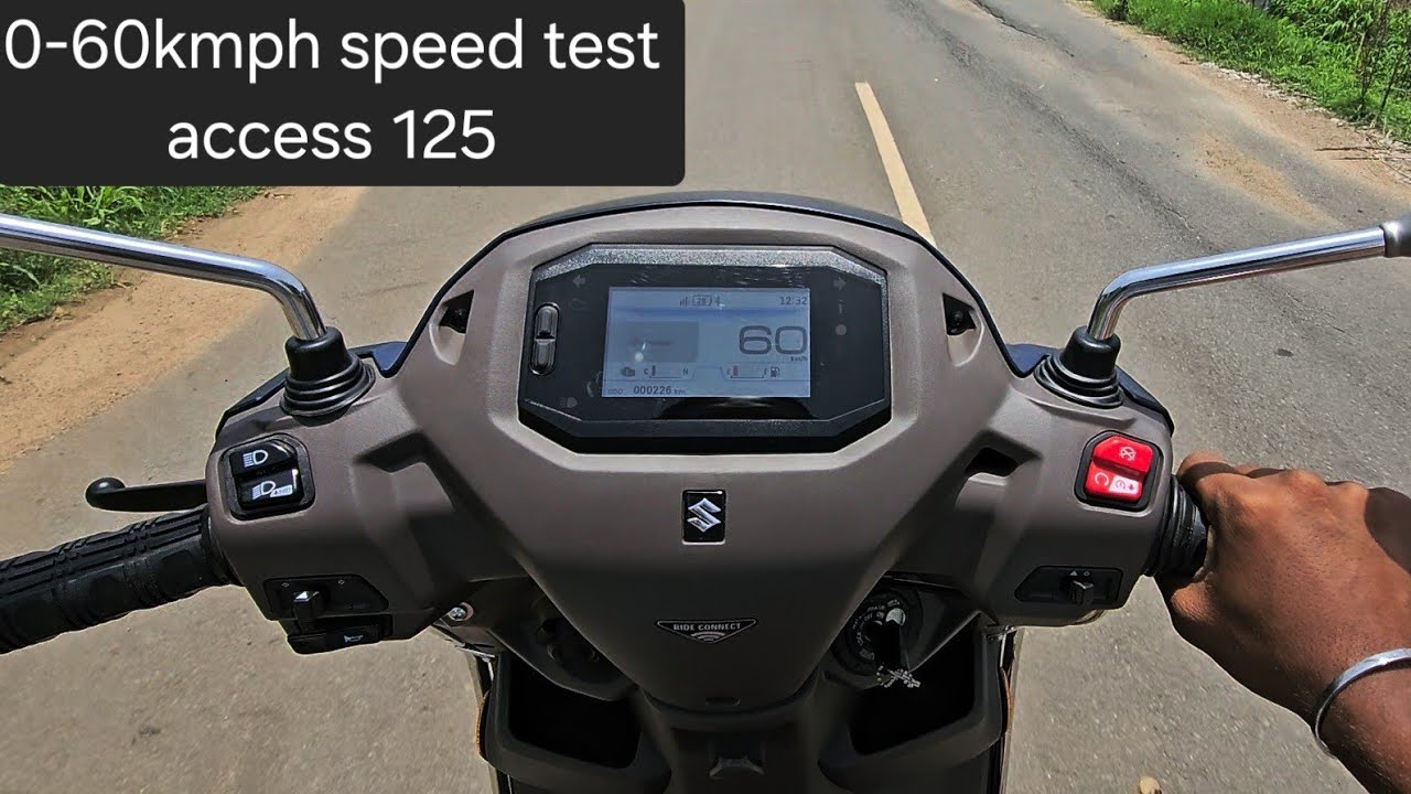 0-60 hmph test with suzuki access 125 TFT edition #access125 #suzukiaccess125