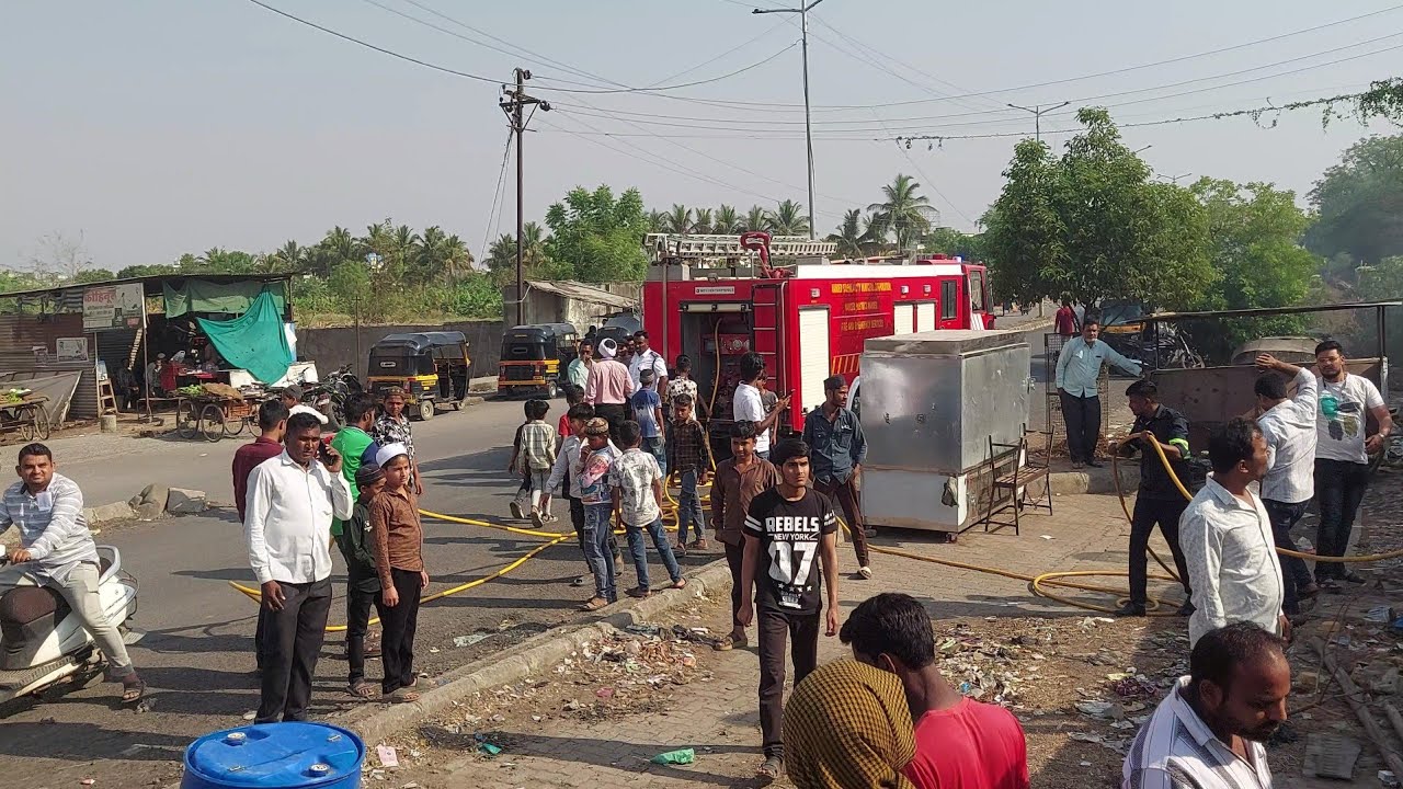 Nanded Breakingnews ● नांदेड शहर के टीपू सुल्तान रोड पर जिरात मे लगी अचानक आग