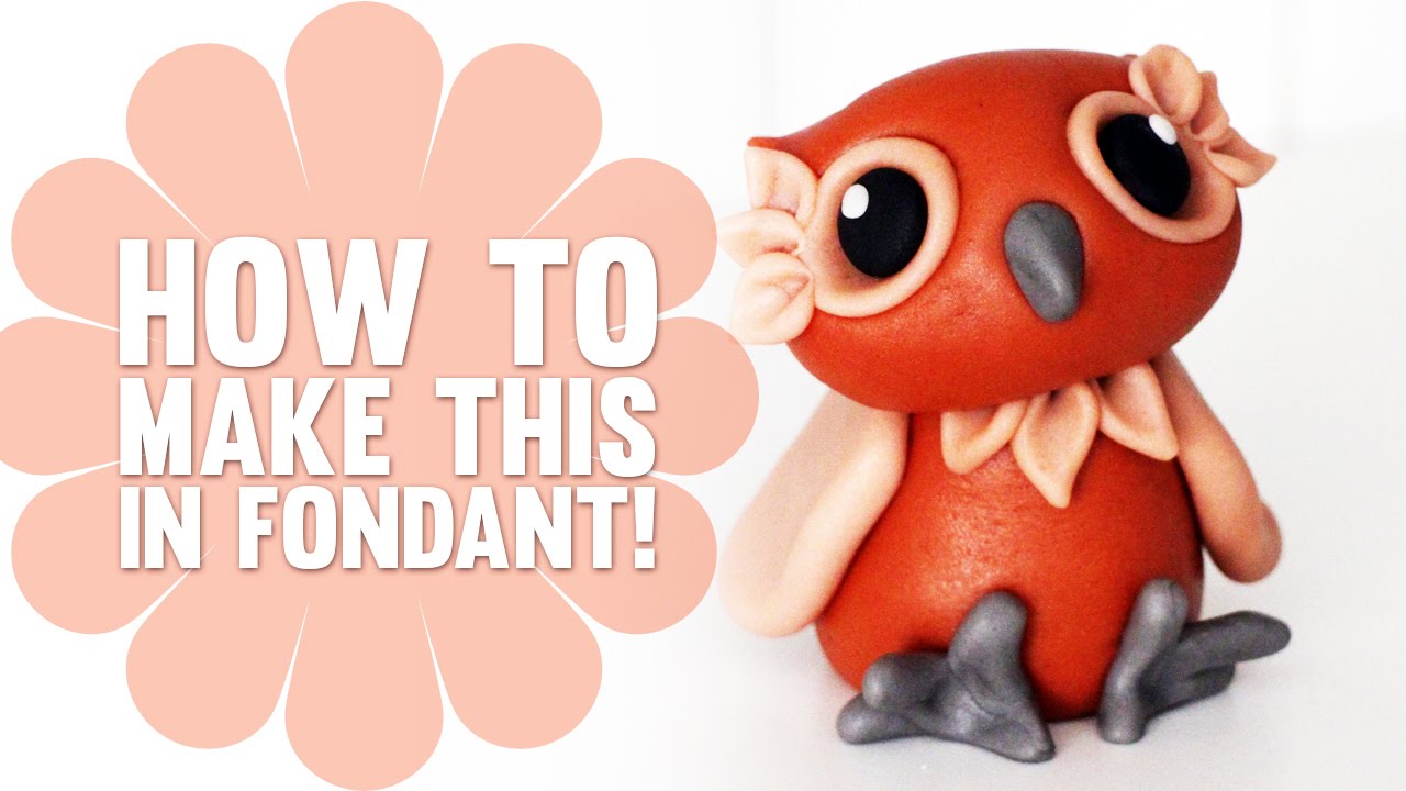 How to Make a Cute Fondant Owl - Cake Decorating Tutorial