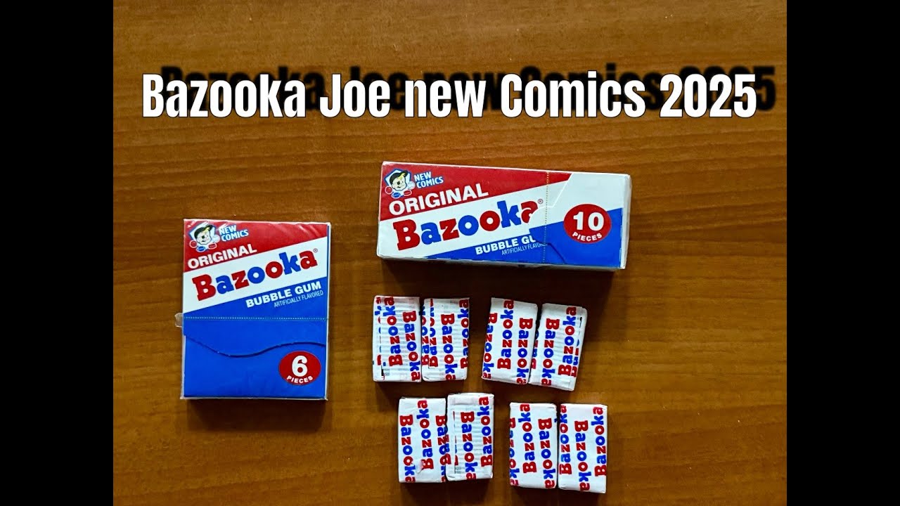 Bazooka Joe Comics New Sports Players 2025. lets RIP some Gum!!