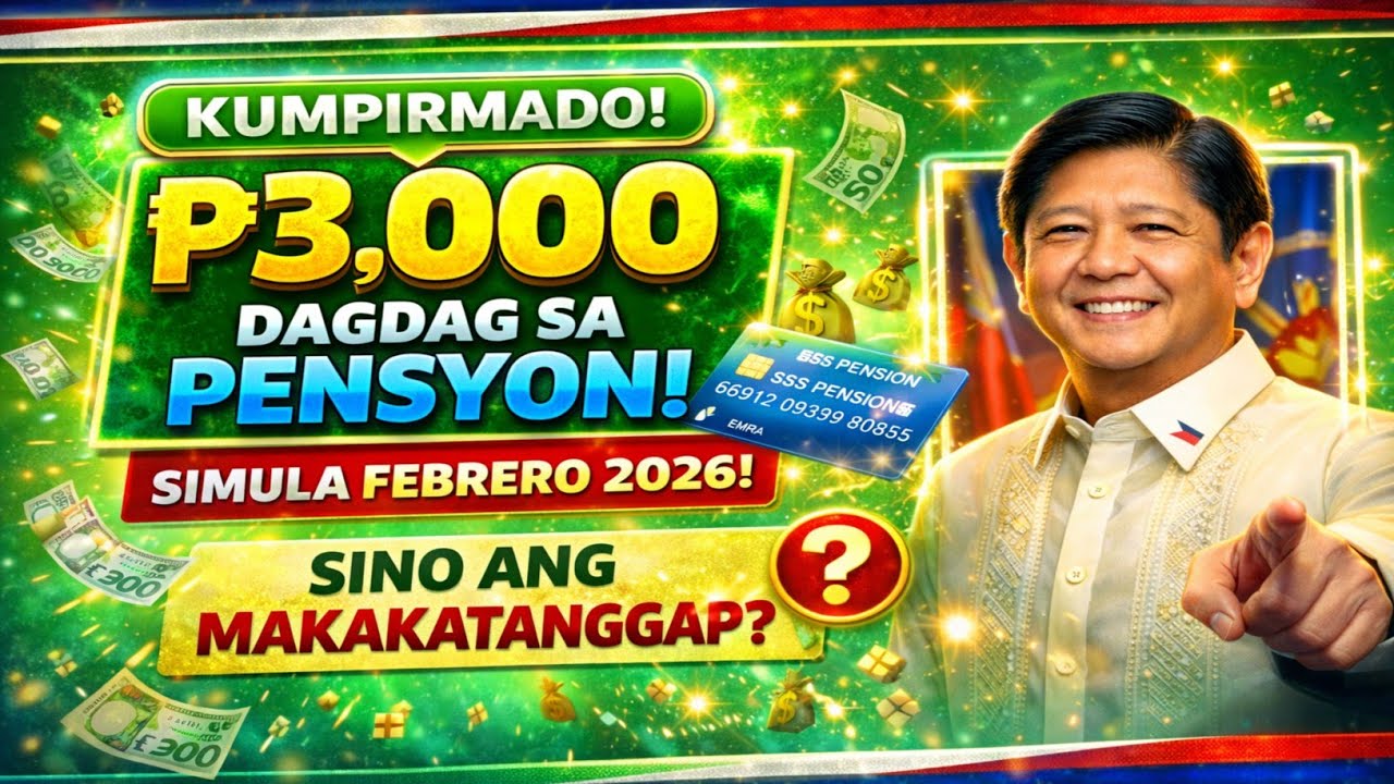 KUMPIRMADO! ₱3,000 Buwanang Pagtaas ng Pensyon ng SSS Simula Pebrero 2026 — Sino ang Makakatanggap N