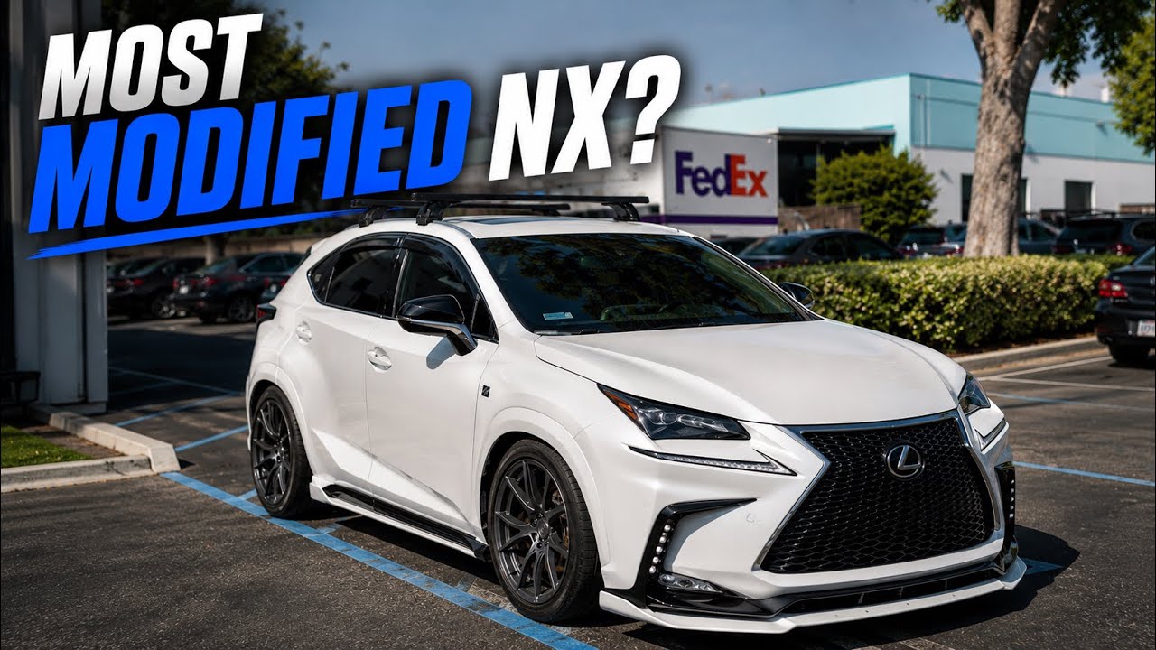 Сильно модифицированный Lexus NX 200t AWD F-Sport с выхлопной системой Apex-i. (4k)