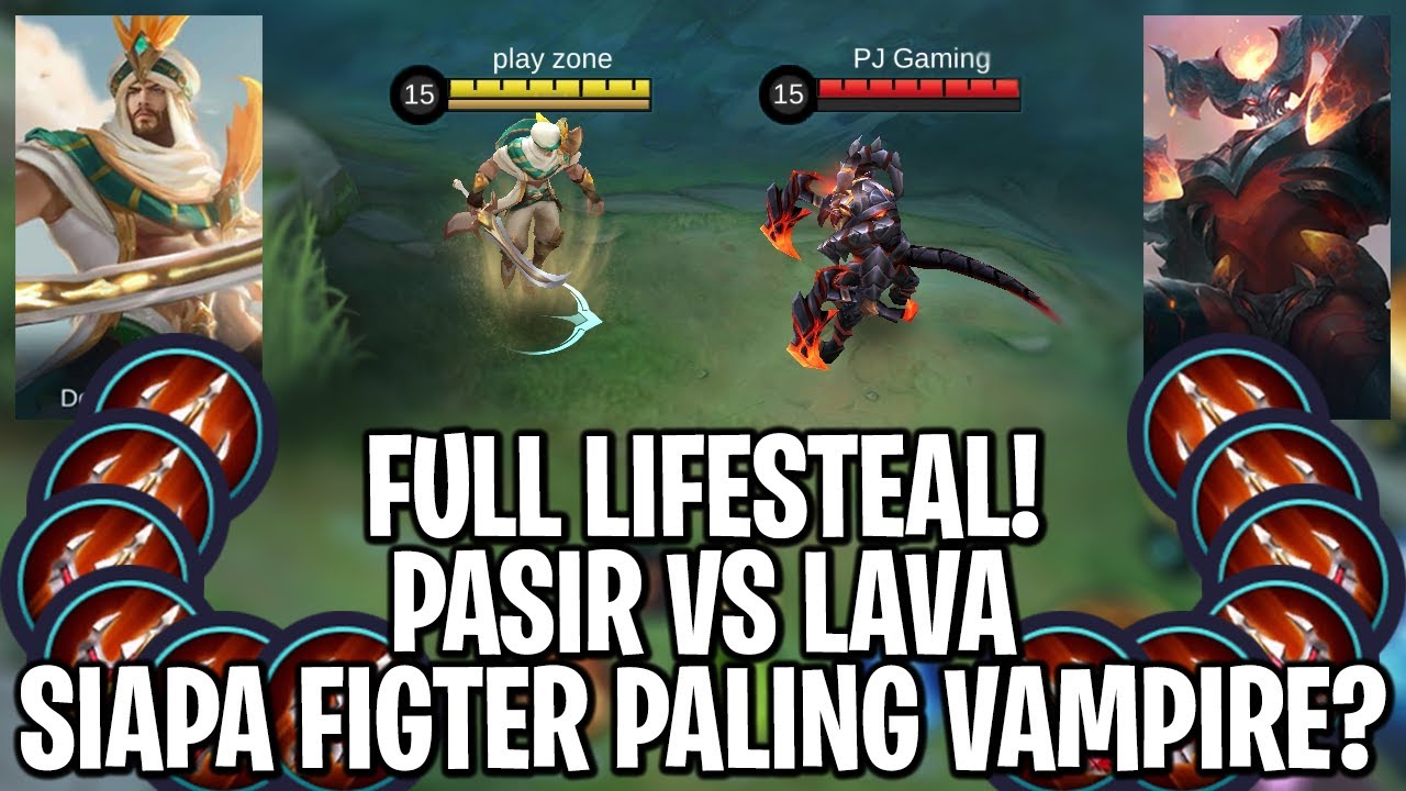 KHALEED VS THAMUZ || FULL LIFESTEAL ENDLESS BATTLE || MOBILE LEGENDS