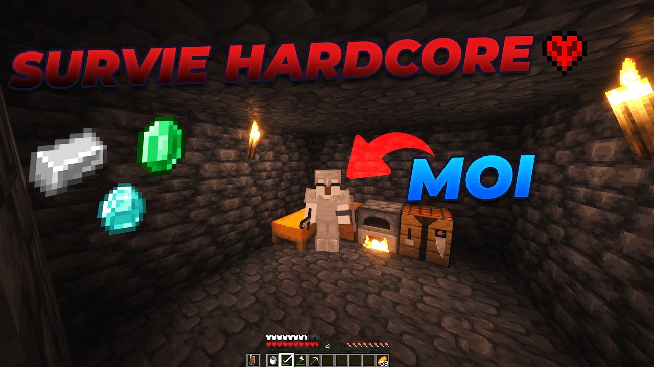 JE RETENTE MA CHANCE EN SURVIE HARDCORE (LE SPAWN EST INCROYABLE !) #1
