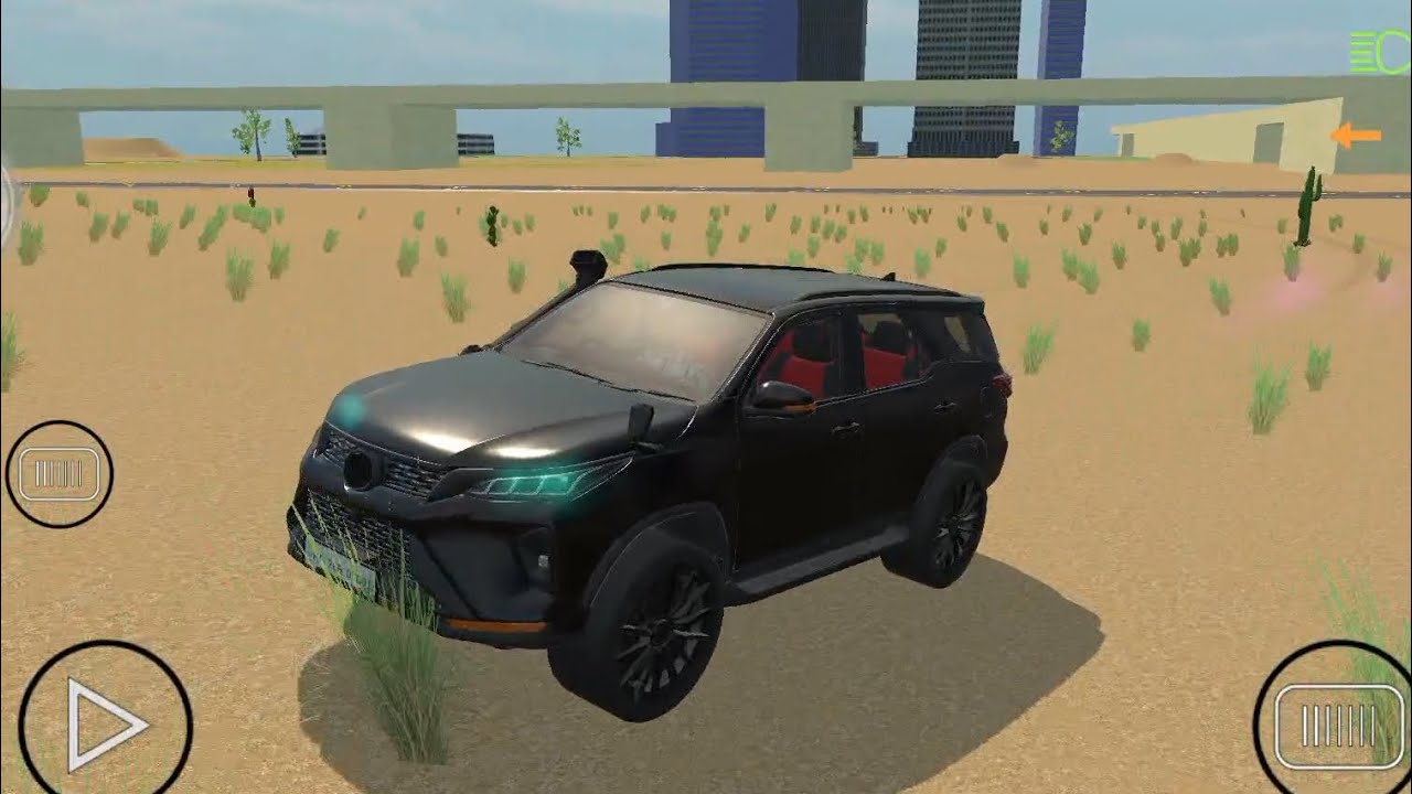 New Toyota fortuner legender game video India car simulator.. #divanmori 