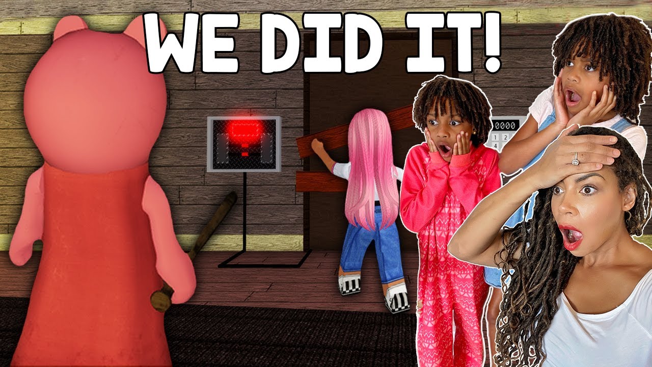 We Beat Roblox Piggy In Real Life! Chapter 1 The House - Family Fun Gaming