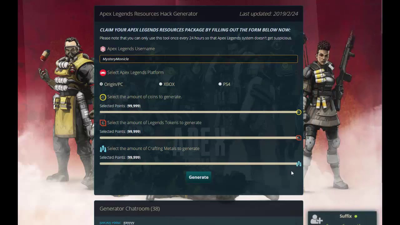 ((100%Working)) Get Apex Legends Hack Tool - Unlimited Coins, Tokens and Crafting Metal - Easy Steps