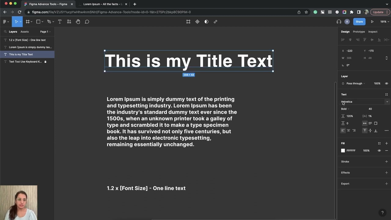 Figma Tutorial - TextTool