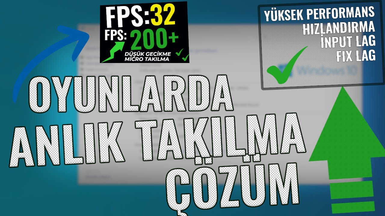 OYUNLARDA ANLIK FPS DÜŞÜŞLERİ VE İNPUT LAG ÇÖZÜMÜ (YENİ YÖNTEM)