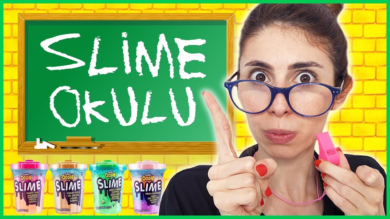 Slime Okulu &Ouml;ğretmen &Ouml;ğrenci Okulda Slaym Nasıl Yapılır Dila Kent