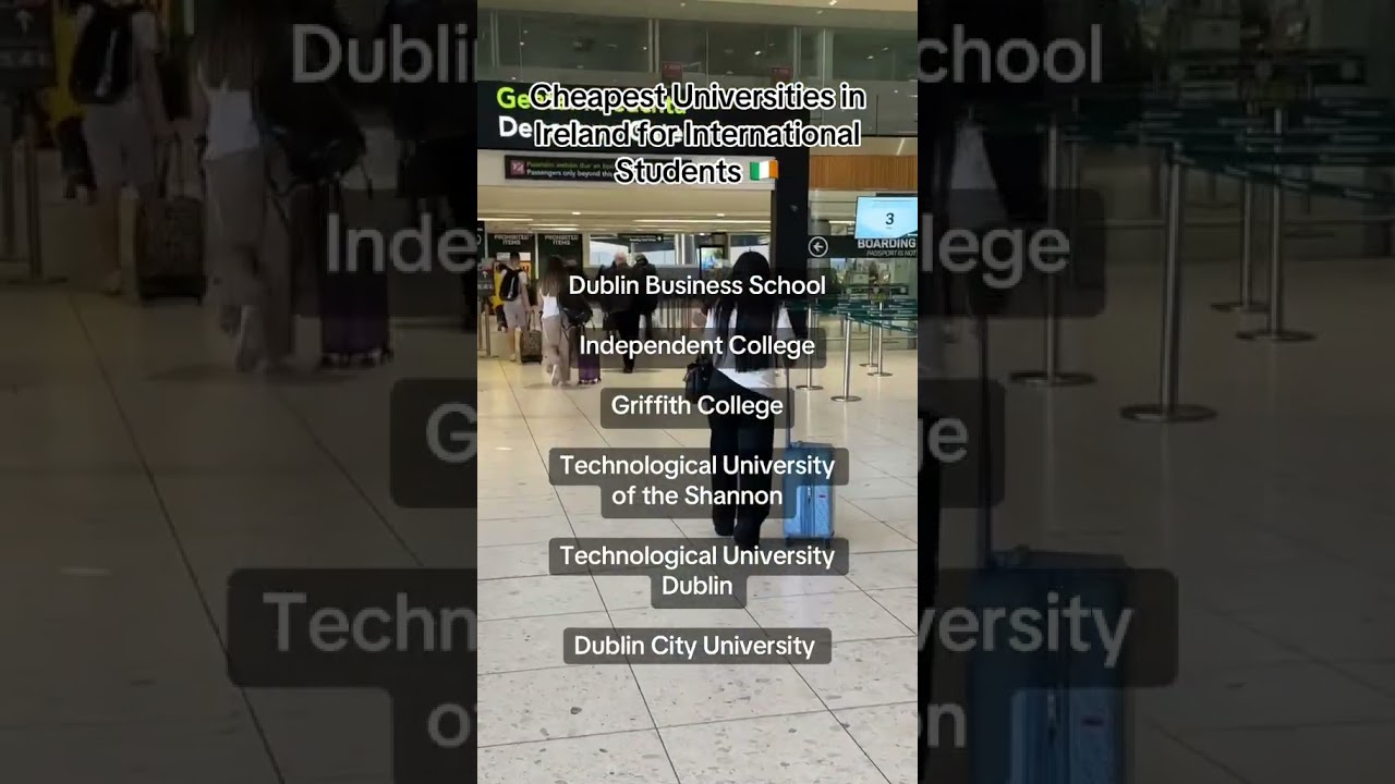 The Cheapest and Most Affordable Schools in Ireland for International Students #jostudy #study
