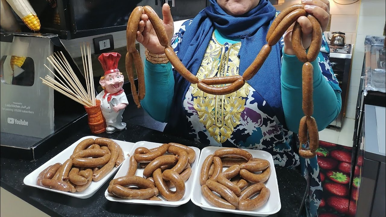 حشو ٣ كيلو سجق فى ثوانى بمكنة موجودة في كل بيت