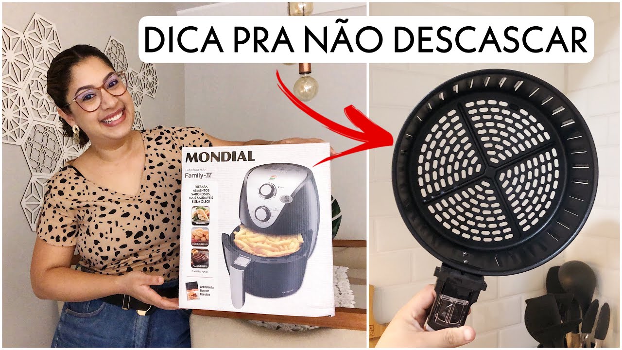 TESTANDO MINHA NOVA AIR FRYER DA MONDIAL + DICA PRA NÃO DESCASCAR - Dani Brito