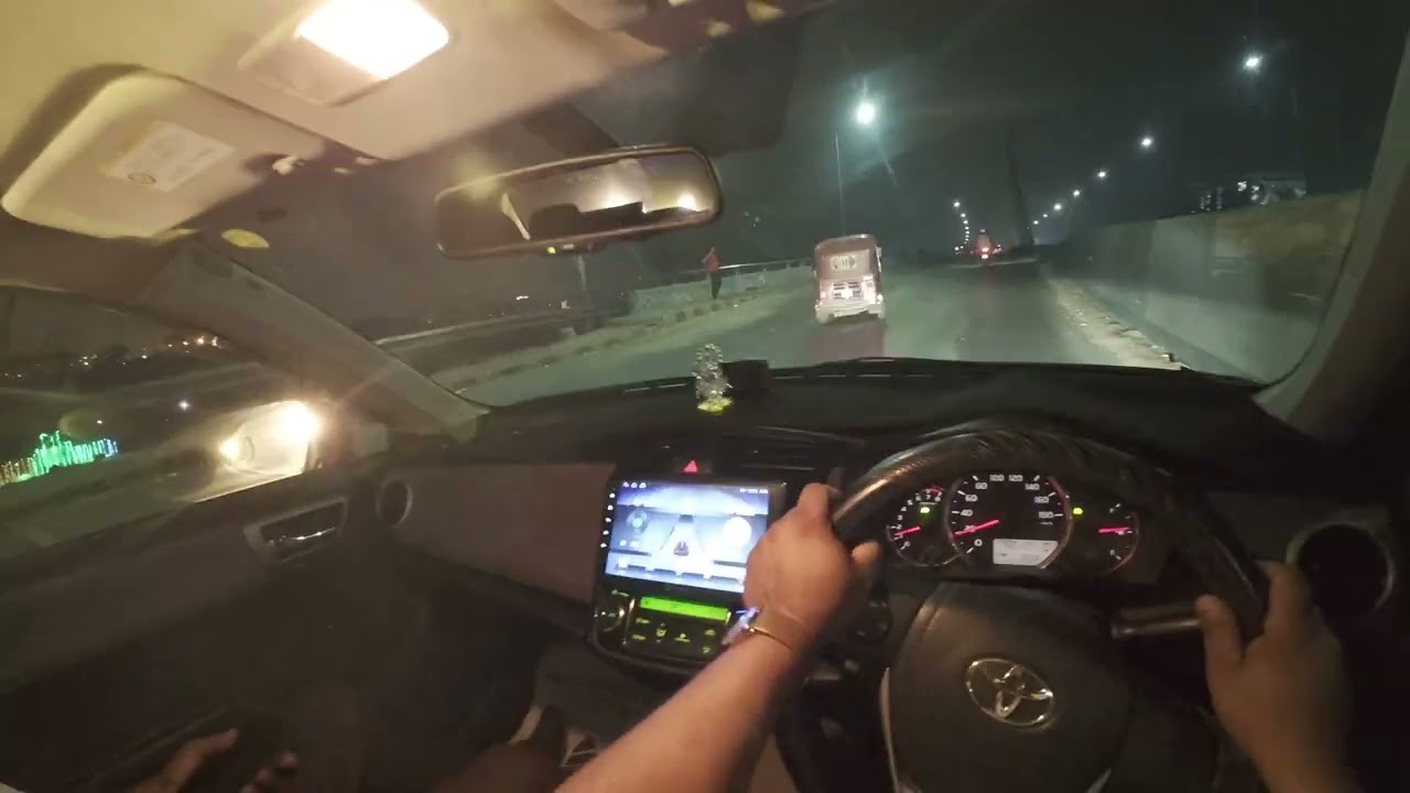ASMR POV Highway Night Drive | Toyota Corolla AXIO
