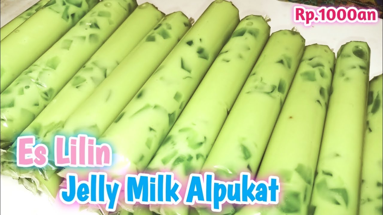 Es Lilin Jelly Milk Alpukat || Ide Jualan Es 1000an Pasti Laris Manis dan Untung Banyak