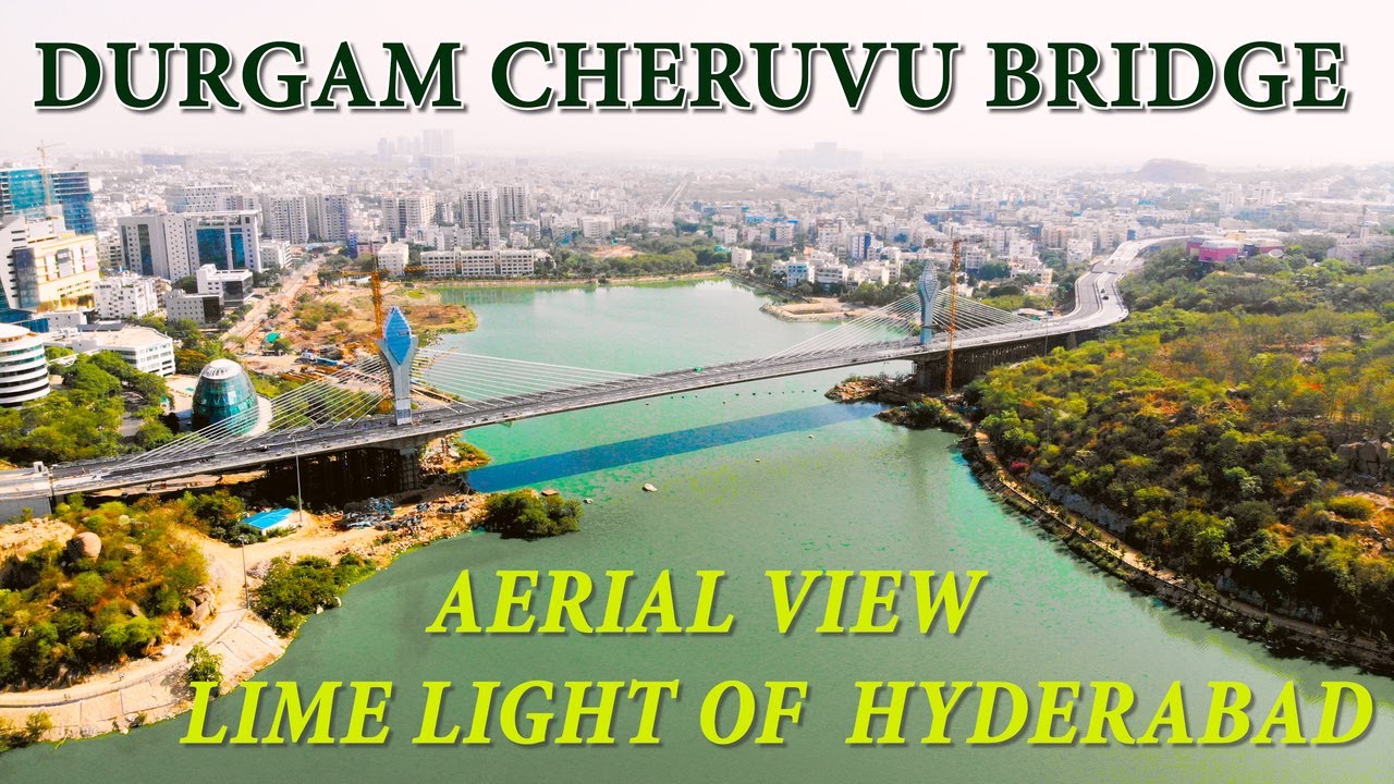 Durgam Cheruvu Bridge Opened | Durgam Cheruvu Bridge Drone Video