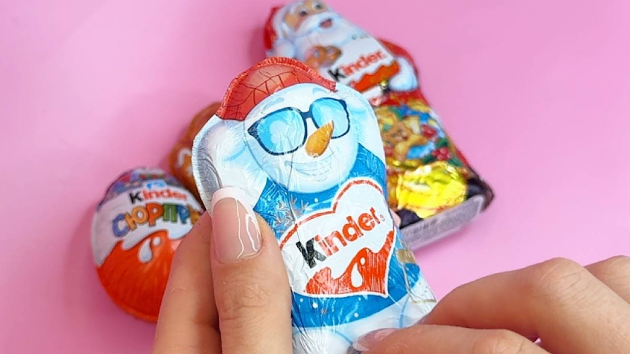 Christmas Kinder Surprise Unboxing 🎄 Holiday Figures and ASMR Secrets Inside