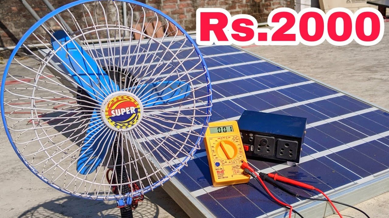 Batteryless Sab Chalega Fan, T.V, Cooler, Laptop ise banalo Bas !!! Solar Techsool