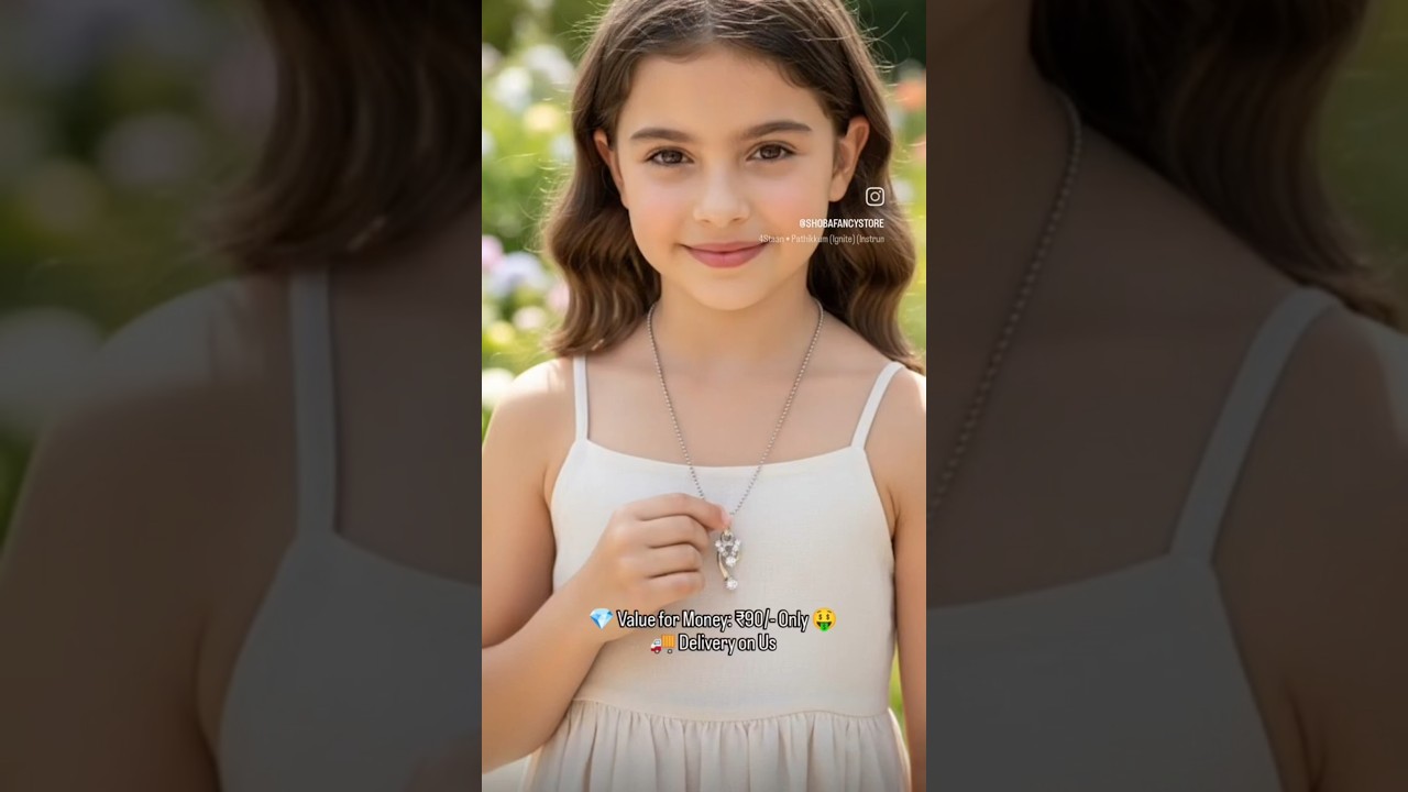 Crystal Pendant Necklace💎 Value for Money: ₹90/- Only 🤑🚚 Delivery on Us. 