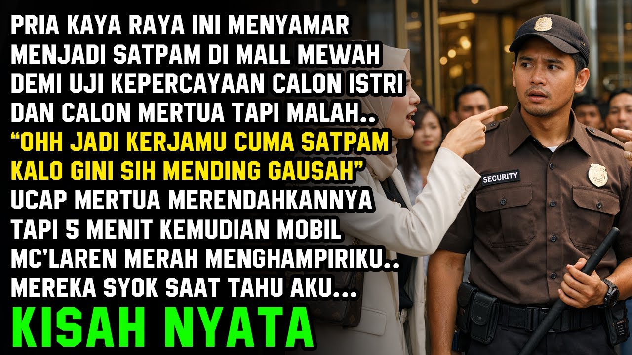 PRIA KAYA INI MENYAMAR MENJADI SATPAM DEMI UJI KEPERCAYAAN CALON ISTRI DAN MERTUA, NAMUN TERNYATA..