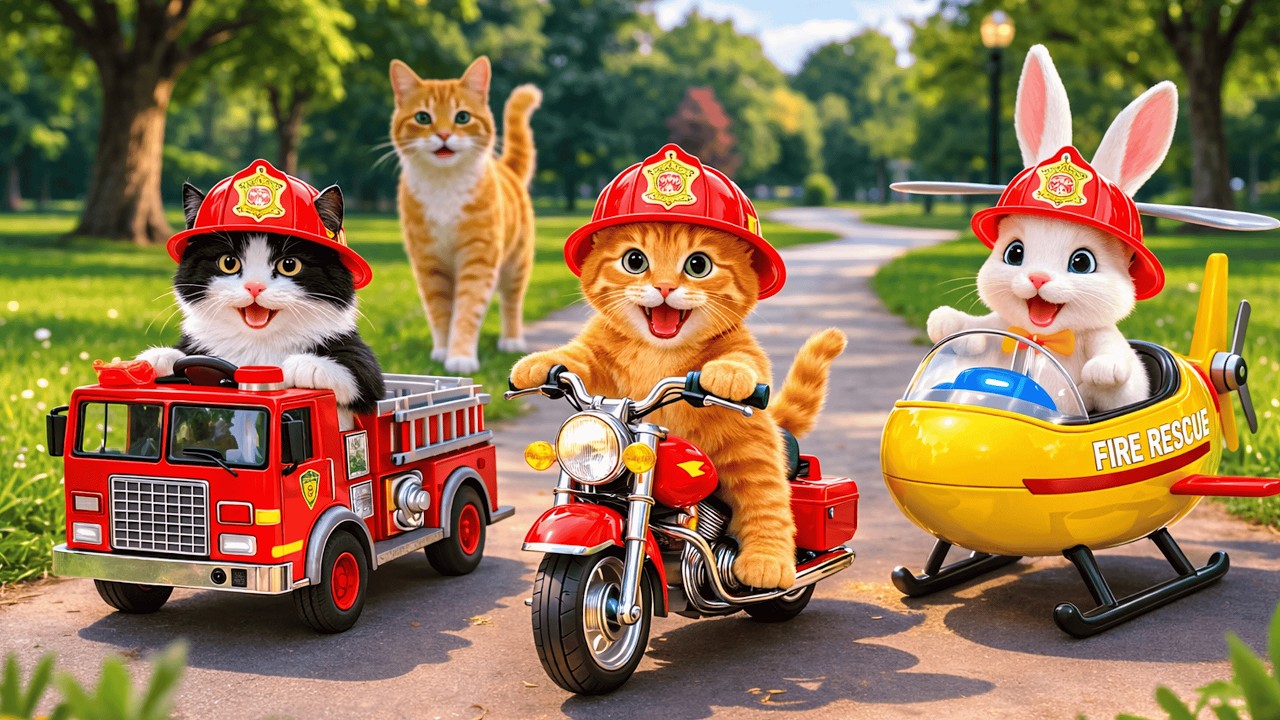 Mama Cat Trims Fur on the Farm and Makes Tiger Hat For Kittens At Home🐾🎩🐯 #contenthunt