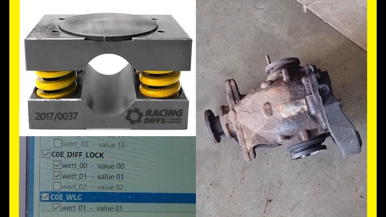 Biudžetinė BMW blokiruotė - open diff / e-diff lock / LSD conversion set (1/2)