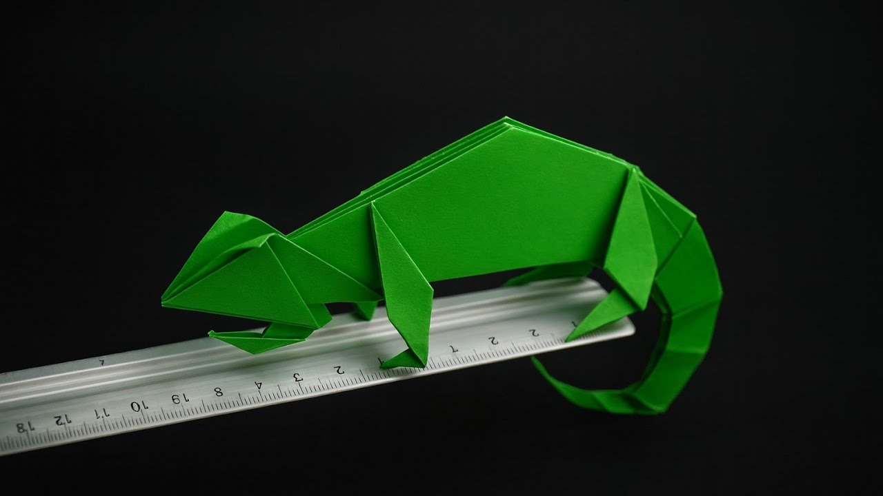 Origami: Camaleão - Instruções em Português BR