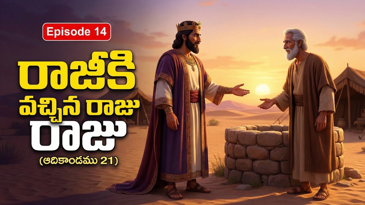 రాజీకి వచ్చిన రాజు | అబీమెలెకు – అబ్రాహాము | ఆదికాండము 21 | Animated Bible Story | Episode 14