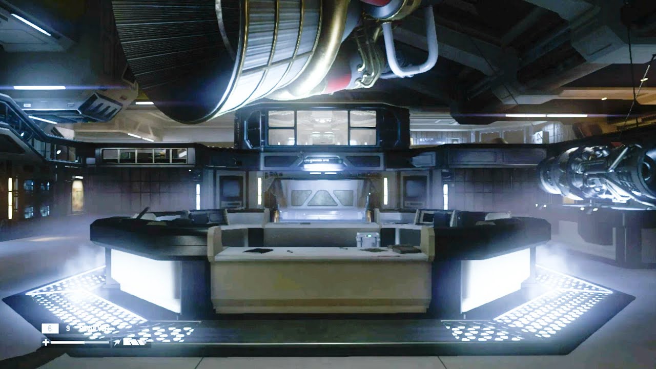 Alien: Isolation - Sevastopol Ambiance (alien sounds, spaceship white noise, creaking)