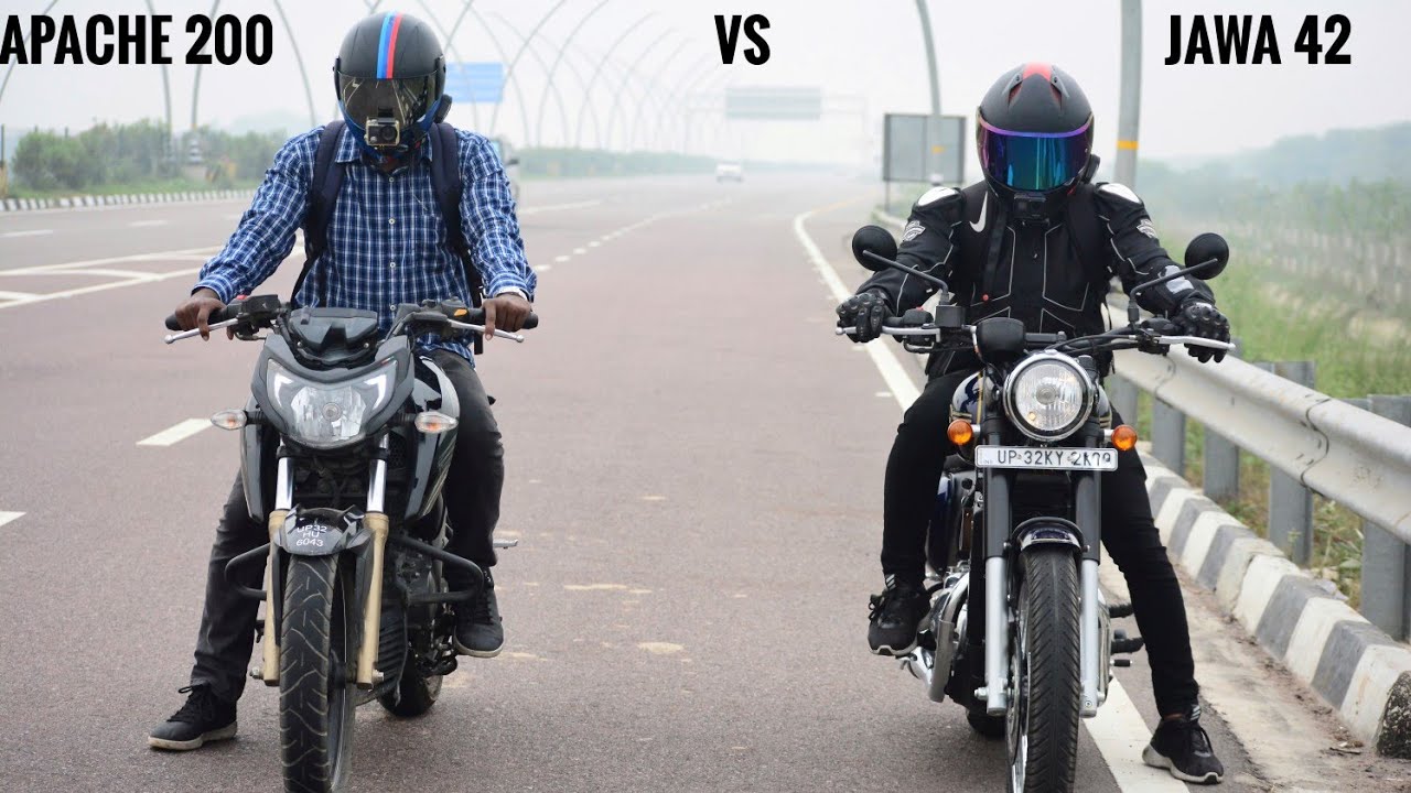 Jawa 42 VS Apache 200 Race | My Thoughts