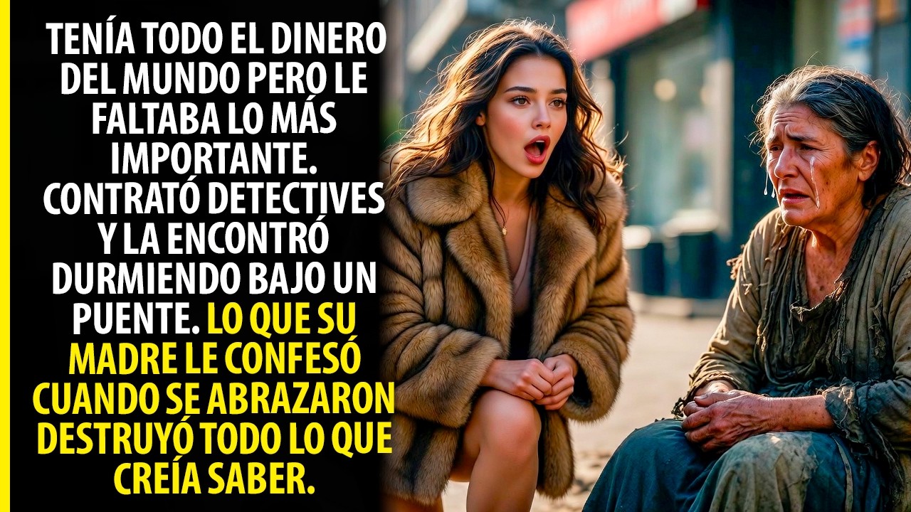 HIJA MILLONARIA BUSCA A SU MADRE BIOLÓGICA Y LA ENCUENTRA PIDIENDO EN LA CALLE
