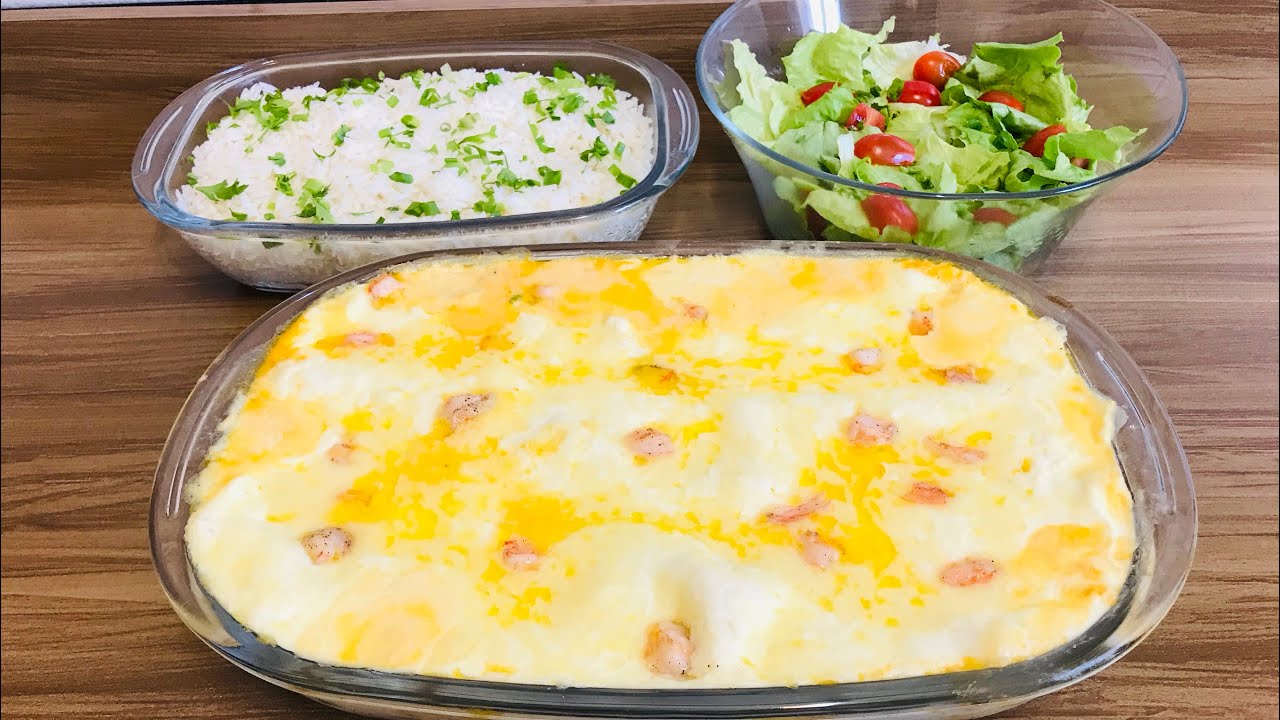 LASANHA DE CAMARÃO, ALMOÇO  DE PÁSCOA