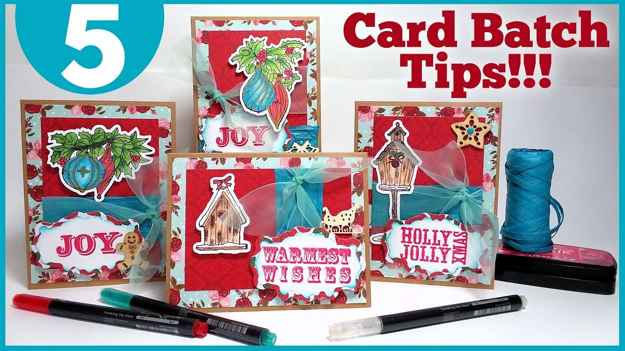 5 Tips for Making FAST Batches of Cards!