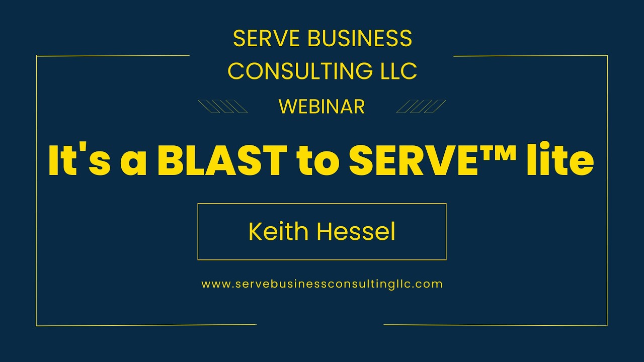 It's a BLAST to SERVE lite™   Presented in partnership with Pikes Peak SBDC