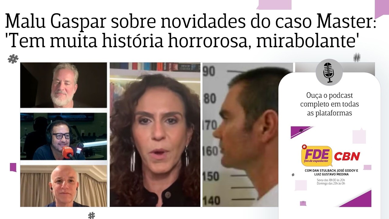 Malu Gaspar sobre novidades do caso Master: 'Tem muita hist&oacute;ria horrorosa, mirabolante'