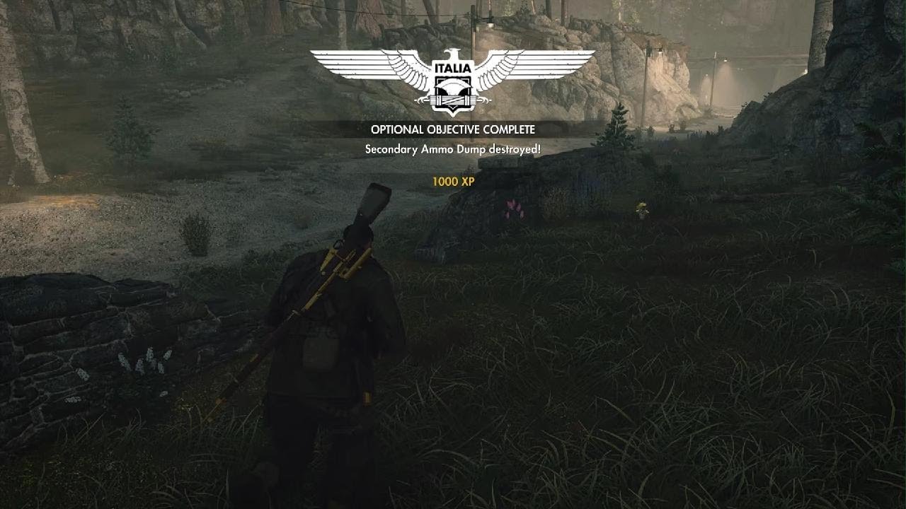 Sniper Elite 4 Regilino viaduct Authentic Plus difficulty